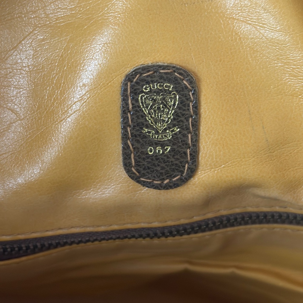 Vintage Gucci Boston Duffle/Doctor Bag Brown UNISEX - Picture 6 of 11